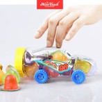 Cwpan jeli bach melys ffrwythau mewn tegan Car bach newydd