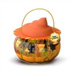 Candy Ffrwythau Jeli yn Jar Pwmpen