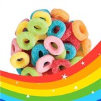 Byrbrydau Candy MiniCrush Jelly Ffrwythau Candy Candy Modrwy Gummy Gorchuddio sur